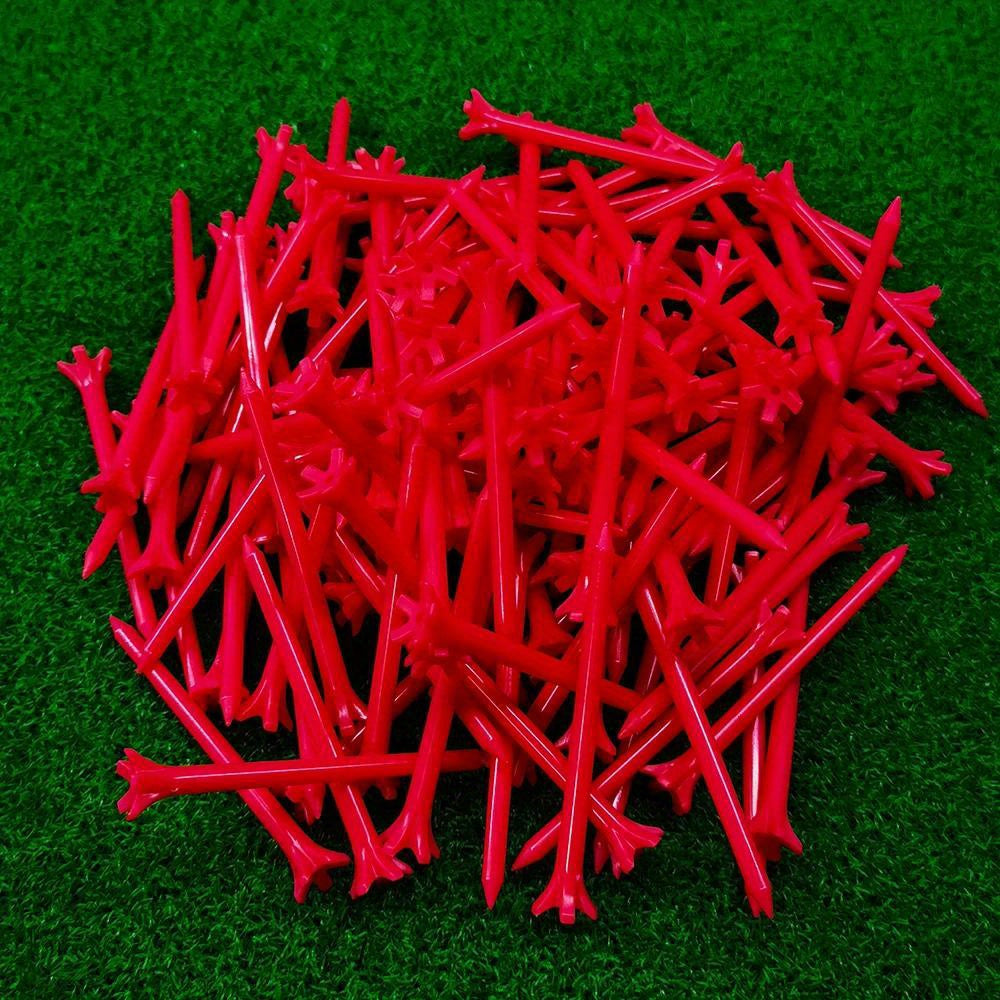 50-Pack Golf Tee Set - Unbreakable Golf Tees With Improved Durability, Reduced Friction