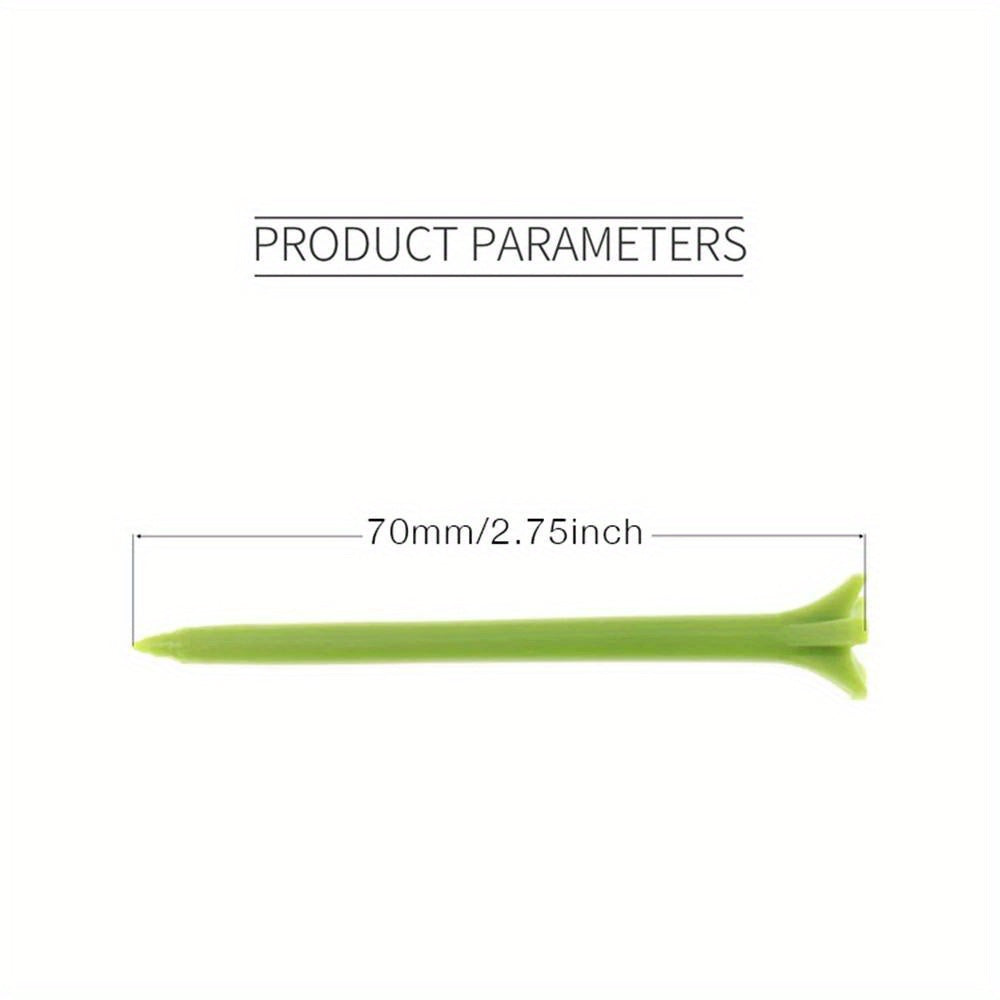 50-Pack Golf Tee Set - Unbreakable Golf Tees With Improved Durability, Reduced Friction