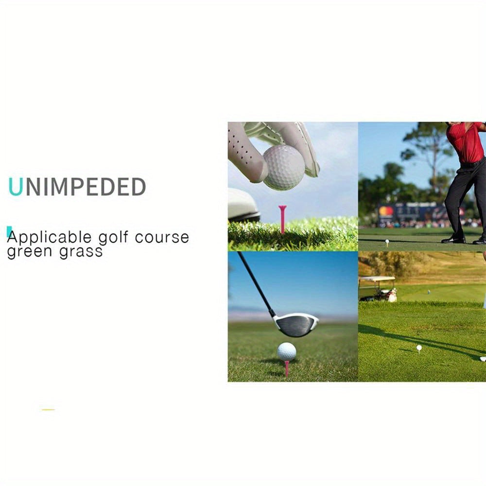 50-Pack Golf Tee Set - Unbreakable Golf Tees With Improved Durability, Reduced Friction