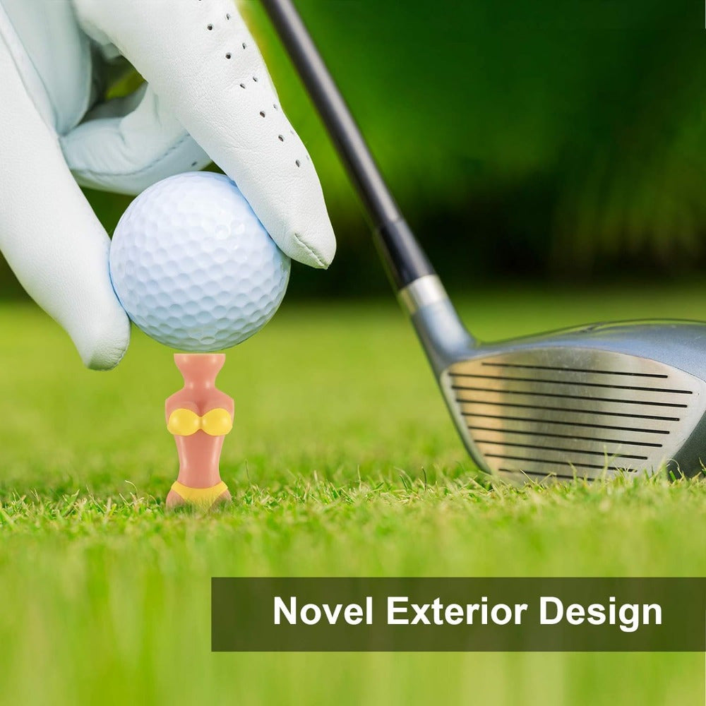 15-Pack Novelty Bikini Golf Tees, 76mm Durable PP Polypropylene, 3 Inch Fun Plastic Golf Pegs - Ideal for Golf Training Accessories & Practice Sessions