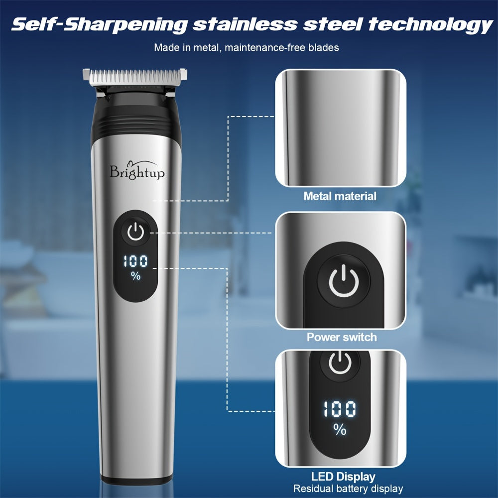 Men's Grooming Kit With Beard Trimmer, Hair Clipper, All-in-one Beard Grooming Set, Electric Shaver For Beard, Face, Nose, Body, And Groin, Perfect As A Gift For Men