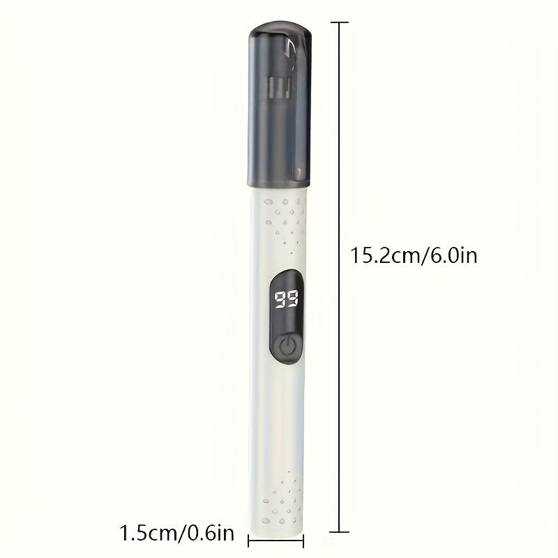 Mini portable nasal hair trimmer, USB charging design, digital display touch operation. Painless and highly efficient trimming, a must-have for Men's grooming.