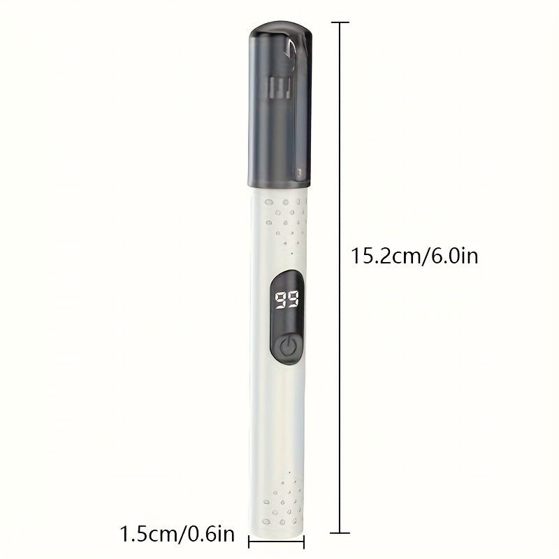 Mini portable nasal hair trimmer, USB charging design, digital display touch operation. Painless and highly efficient trimming, a must-have for Men's grooming.