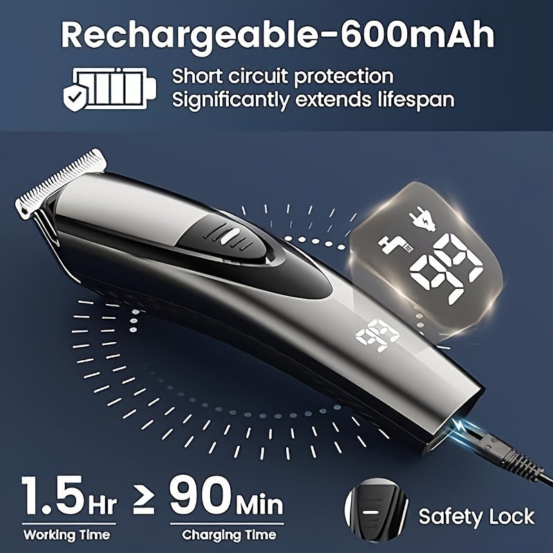 Beard Trimmer For Men SHPAVVER, 17-Pc Set Rechargeable Hair Clippers Kit With Safety Lock, Mens Grooming Kit For Hair Beard Body & Nose, Gifts For Men