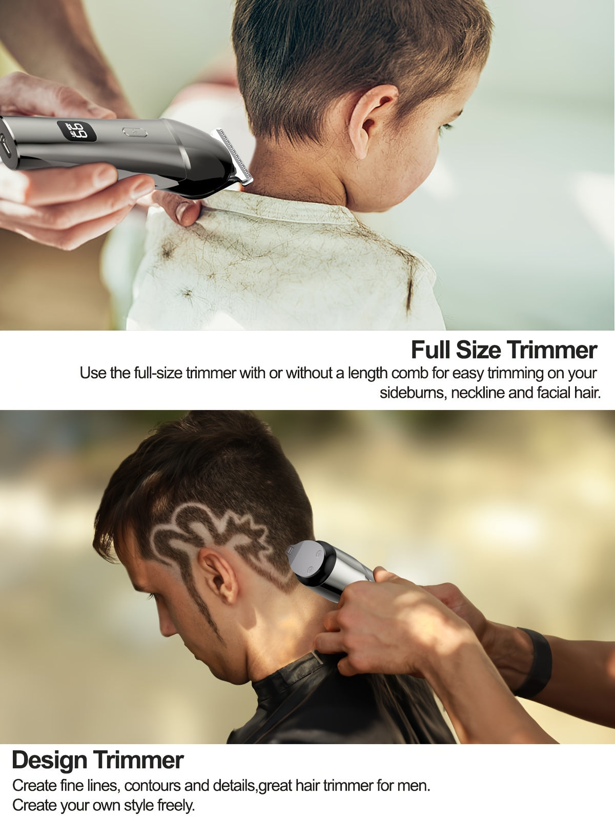 10-in-1 Men's Grooming Kit - Cordless Beard Trimmer, Hair Clippers, Body & Nose Hair Trimmer with Precision Blades, USB Rechargeable, 600mAh Lithium Battery, Includes Charging Stand - Ideal Gift for Him, Barber Accessories