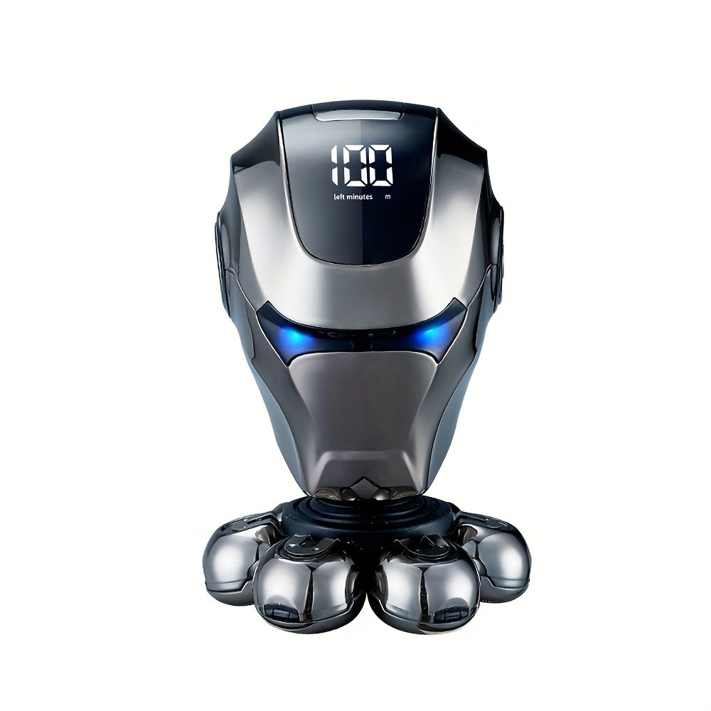 7D Head Shavers For Bald Men, Anti-Pinch Electric Razor For Men, 5-in-1 Men's Grooming Kit With Nose Hair Trimmer, Beard Trimmer For Men, And Rechargeable Electric Shavers For Men, Holiday Gift Father's Day Gift