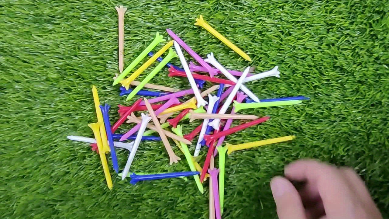 50-Pack Golf Tee Set - Unbreakable Golf Tees With Improved Durability, Reduced Friction