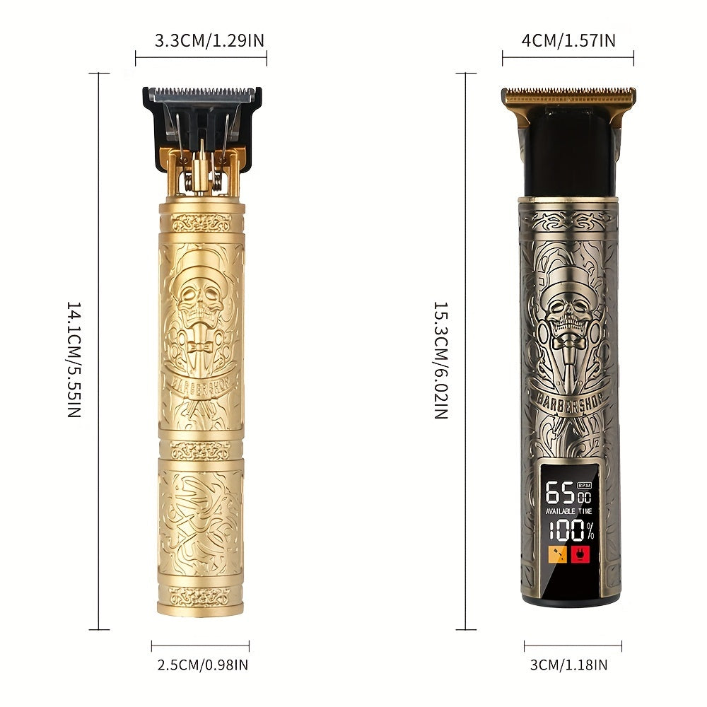 Cordless Rechargeable Men's Grooming Kit - Electric Beard Shaver, Body Hair Trimmer, Hair Clipper for Wet/Dry Use - Perfect Holiday Gift for Father's Day