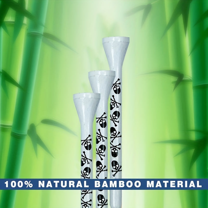 50Pcs 7cm/2.76inch, 3.8cm/1.5inch Creative Durable Skull Pattern Golf Tees