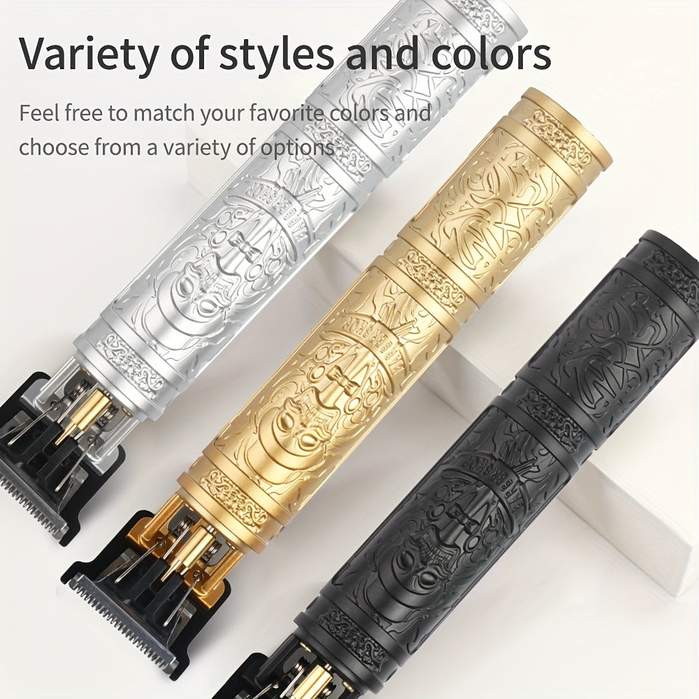 Cordless Rechargeable Men's Grooming Kit - Electric Beard Shaver, Body Hair Trimmer, Hair Clipper for Wet/Dry Use - Perfect Holiday Gift for Father's Day