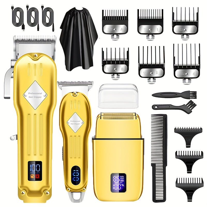 [Holiday Gift, Electric Razor Shaver] Men's Grooming Kit, Electric Razor Shaver - Beard Trimmer Hair Trimmer Shaving Kit, Foil Shaver Barber Clipper - Holiday Gifts For Him