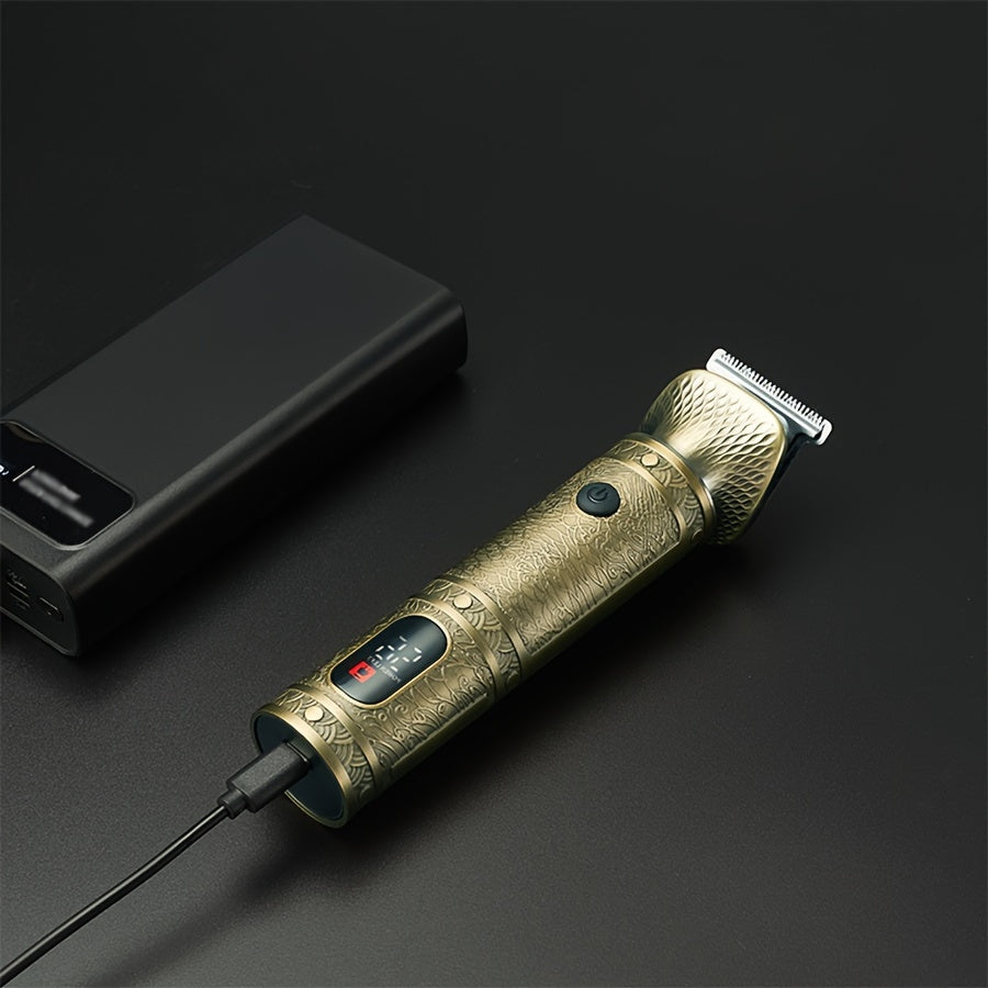 GERTZY 7-in-1 Men's Grooming Kit: Cordless Electric Razor for Trimming, Shaving & Styling - USB Rechargeable with Lithium Battery