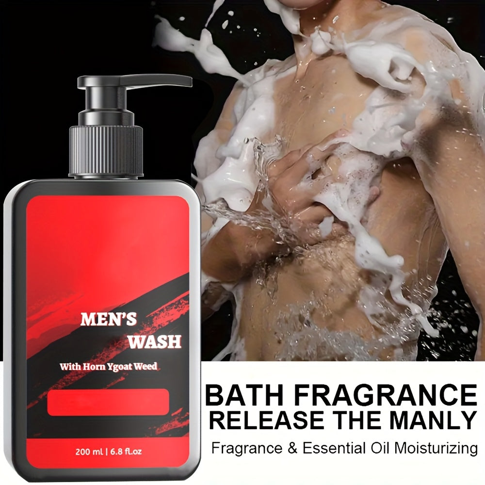 Men's Body Wash for Sensitive Beige - Alcohol-Free & Moisturizing /Korean Formula, Mild Daily Use Shower Gel, All Beige Types (Including Dry/Combination), Ideal Gift for Husband/Boyfriend - Asian-Inspired Men's Grooming Care,