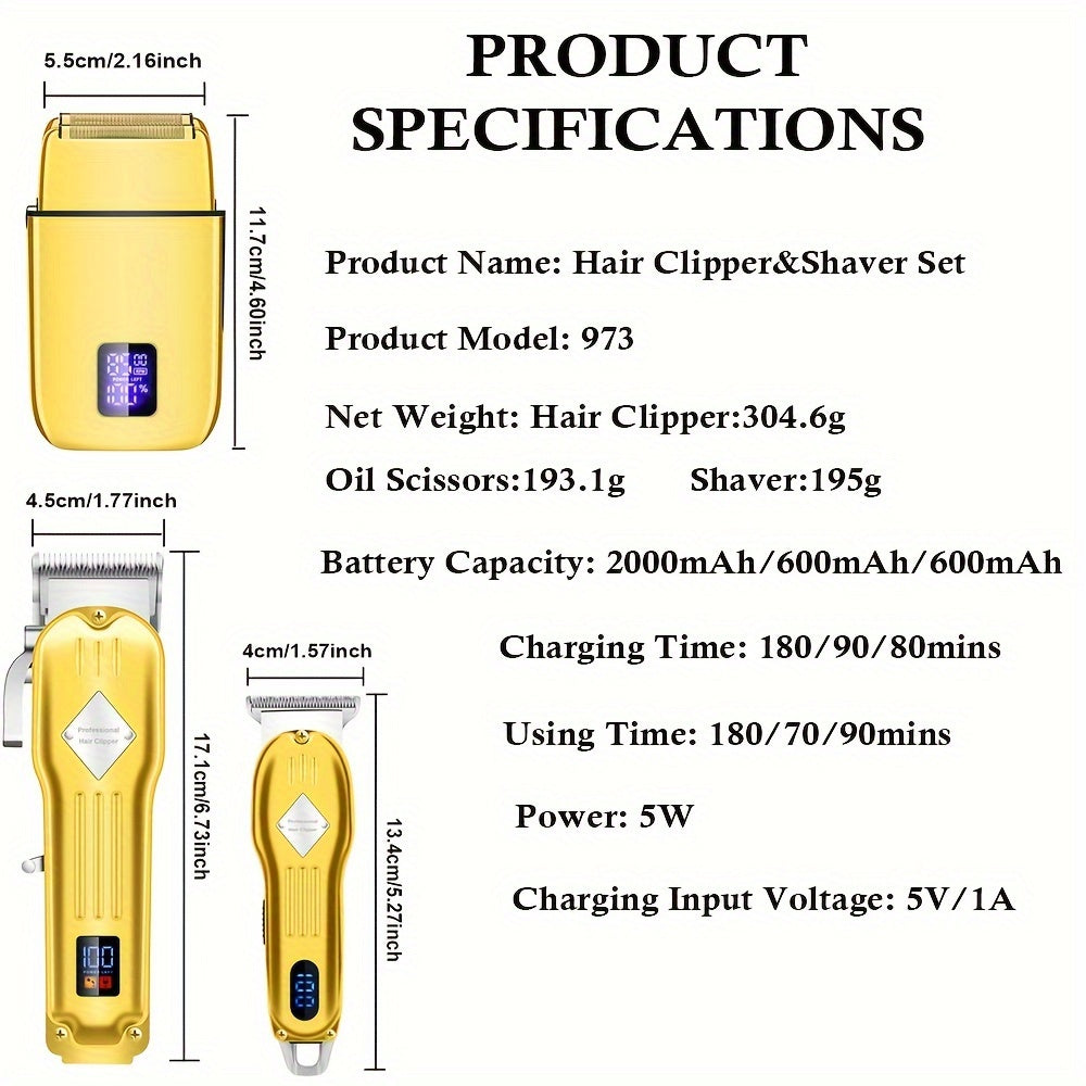 [Holiday Gift, Electric Razor Shaver] Men's Grooming Kit, Electric Razor Shaver - Beard Trimmer Hair Trimmer Shaving Kit, Foil Shaver Barber Clipper - Holiday Gifts For Him