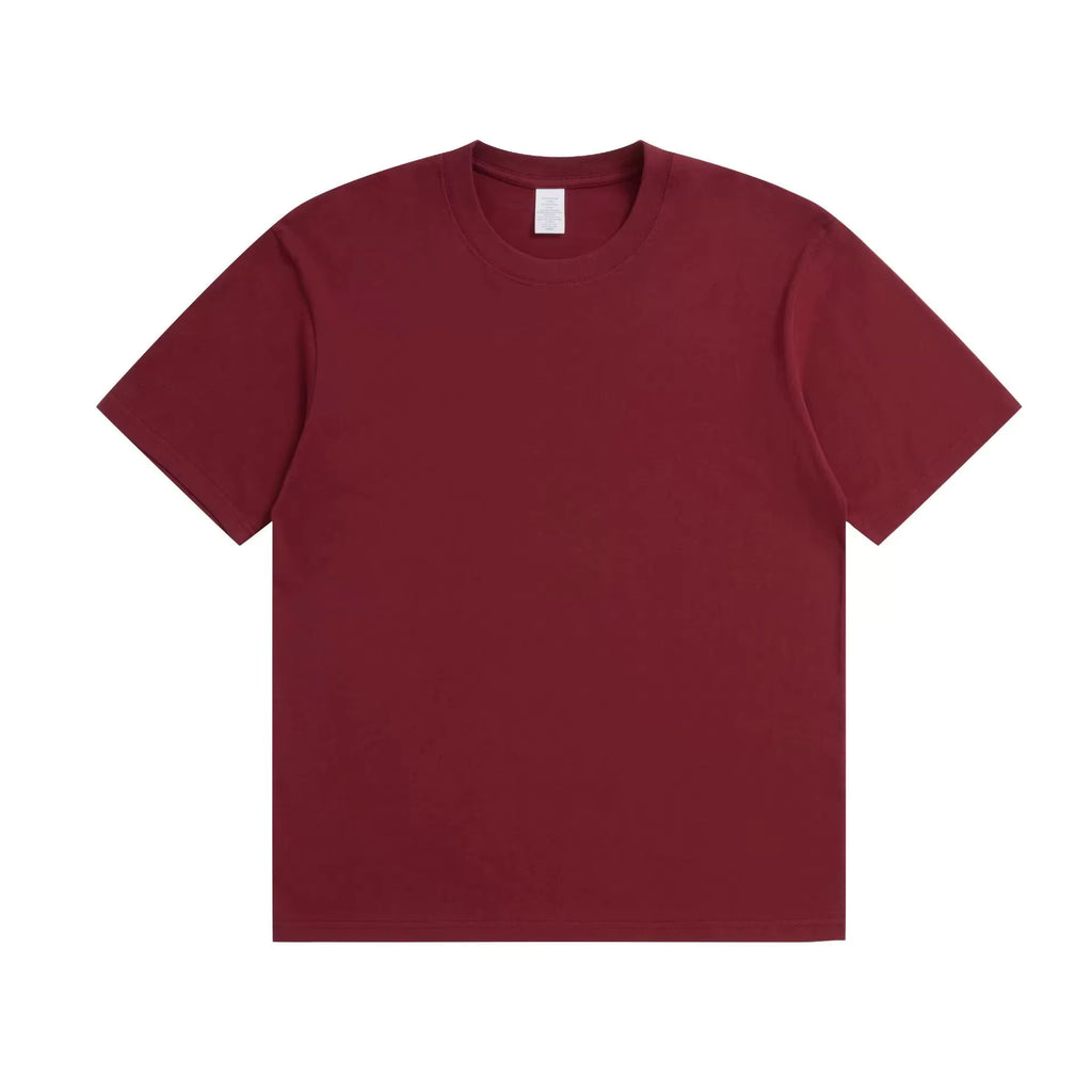Julian's Menswear S Ankela Red Men's Quality Heavyweight Cotton T-Shirt | Classic Fit O-Neck Shirt