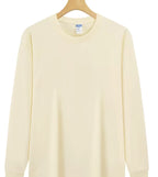 Julian's Menswear S Beige Men's 260g Cotton Long Sleeve Shirt - Breathable Cotton Shirt