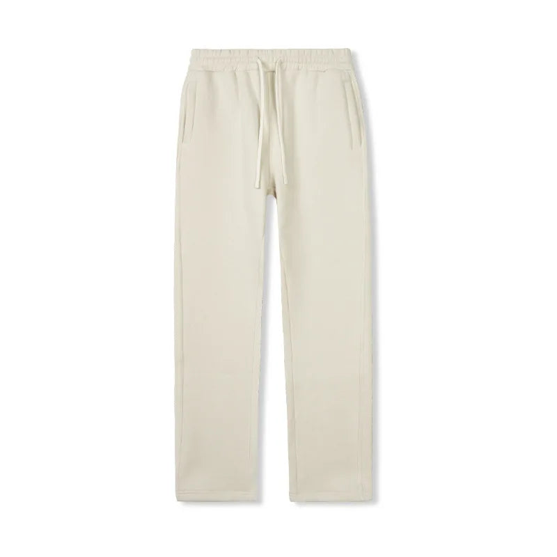 Men's Casual Beige Fleece Sweatpants - Julian's Menswear