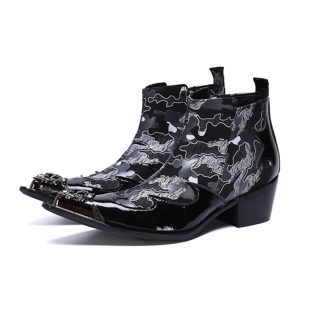 Black  Ankle Dress Boots 7