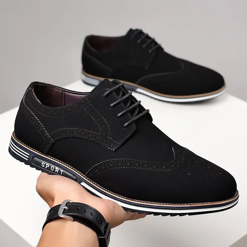 Men's Black-Casual Low Top Shoes - Julian's Menswear