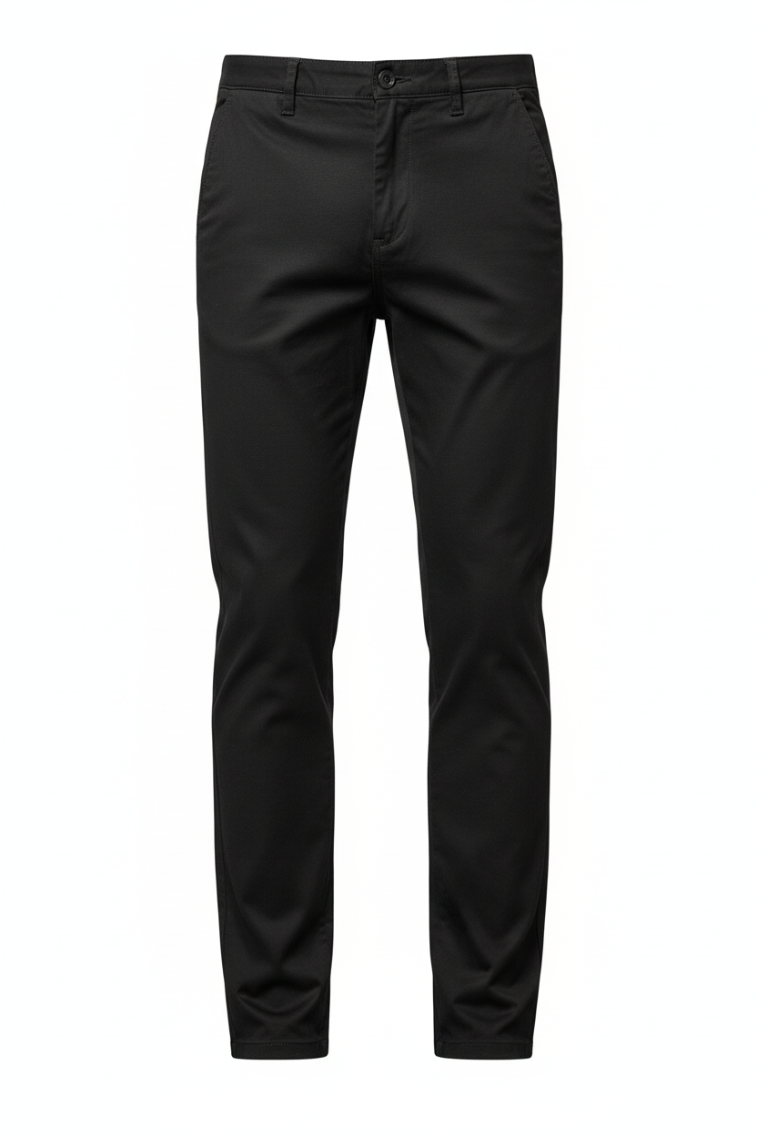 Men's Black Classic Chino Pants - Julian's Menswear