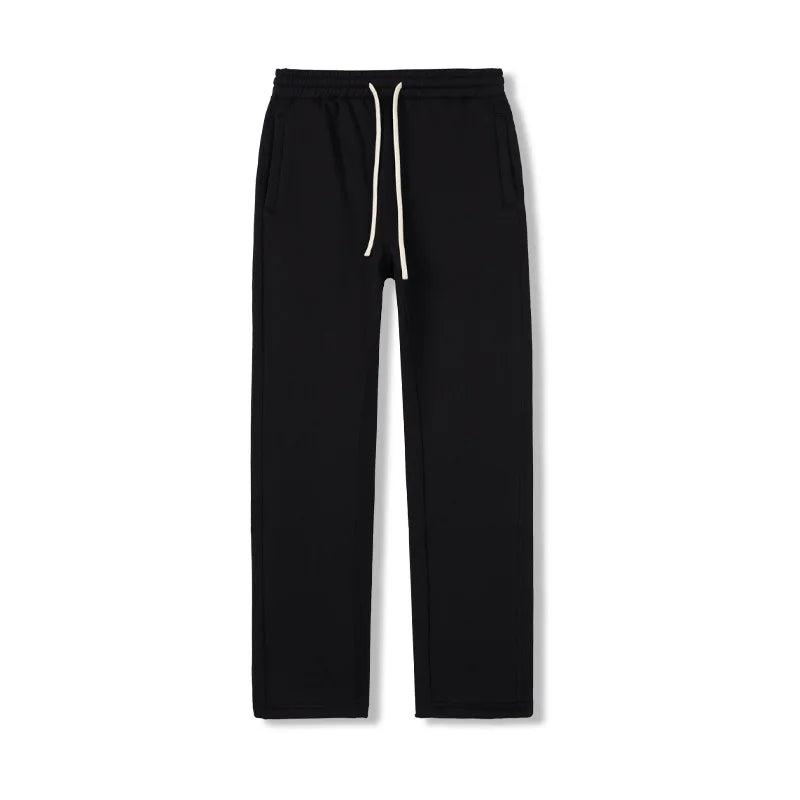 Men's Casual Black Fleece Sweatpants - Julian's Menswear
