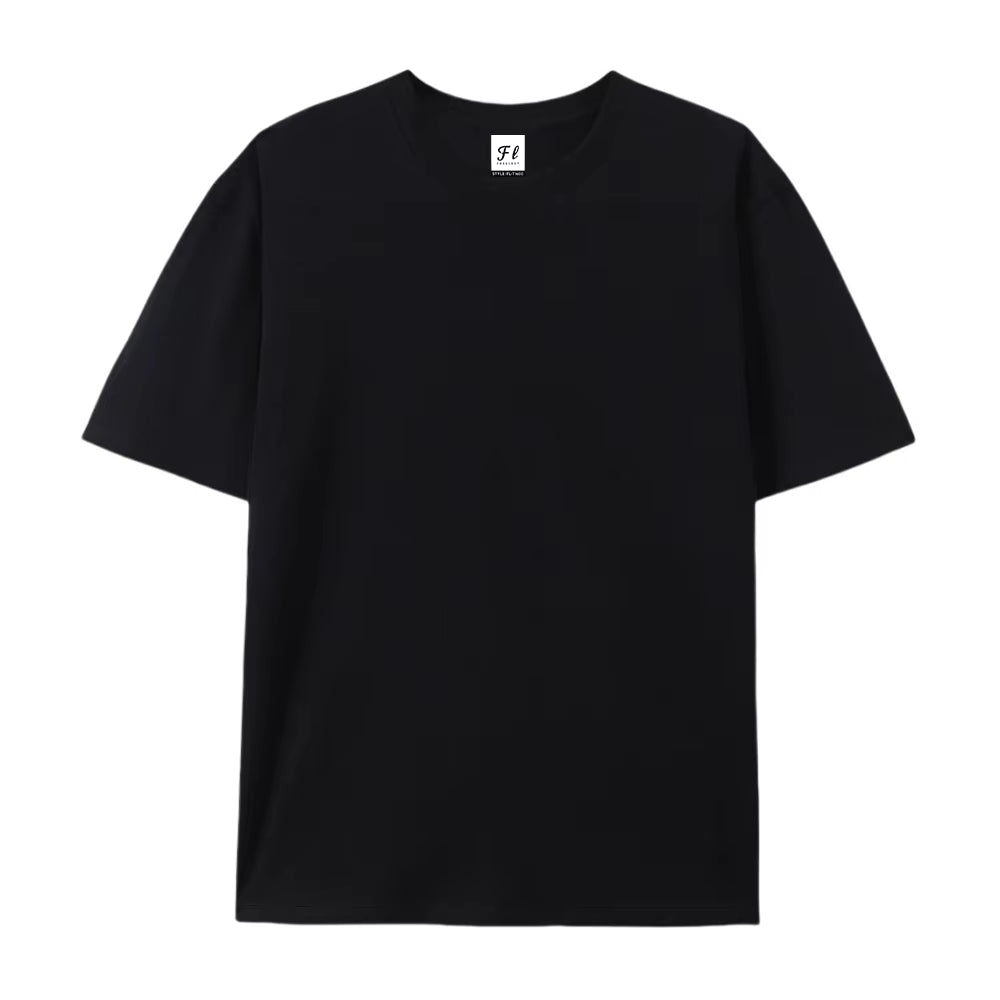 Julian's Menswear S Black Men's 230GSM Heavyweight Cotton T-Shirt - Breathable and Quick-Dry