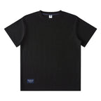 S Black Men's Heavyweight 280GSM Waffle Knit Tee - All-Day Comfort & Retro Style Julian's Menswear