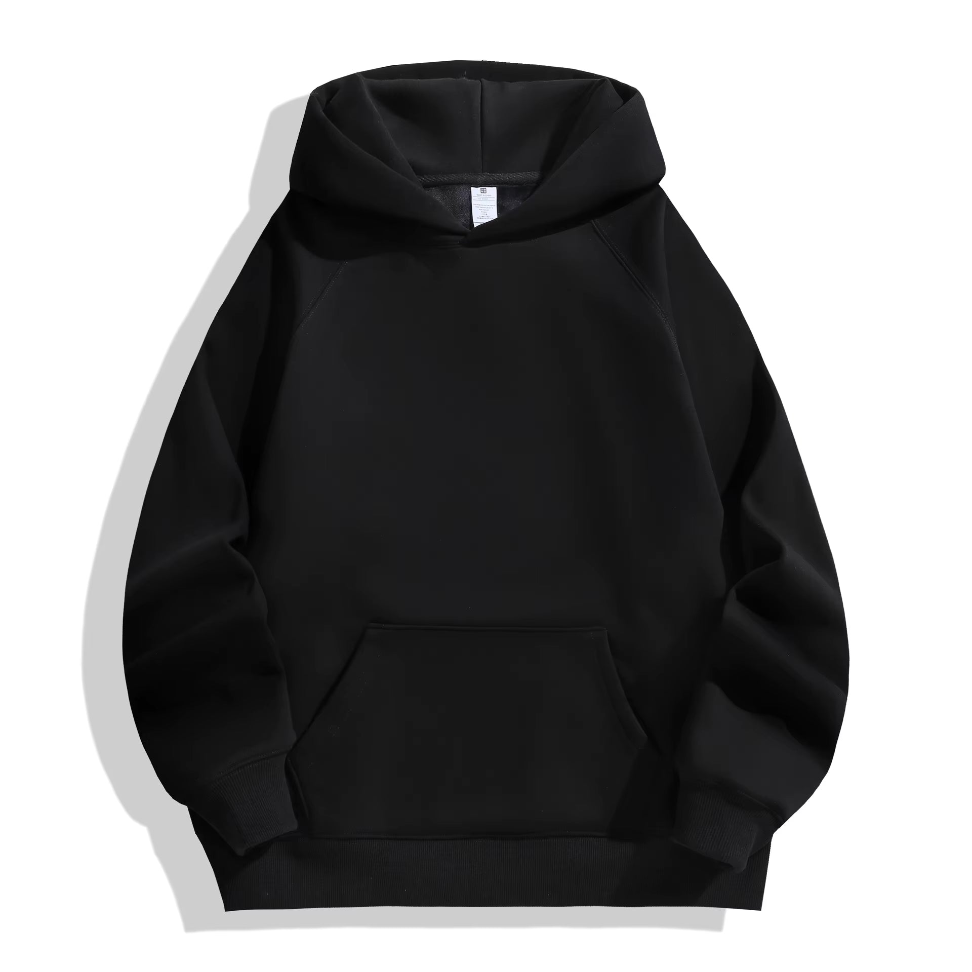 Julian's Menswear XS Black Men's Heavyweight 600GSM Cotton Hoodie