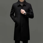 Julian's Menswear M Black Men's Wool Blend Casual Winter Coat
