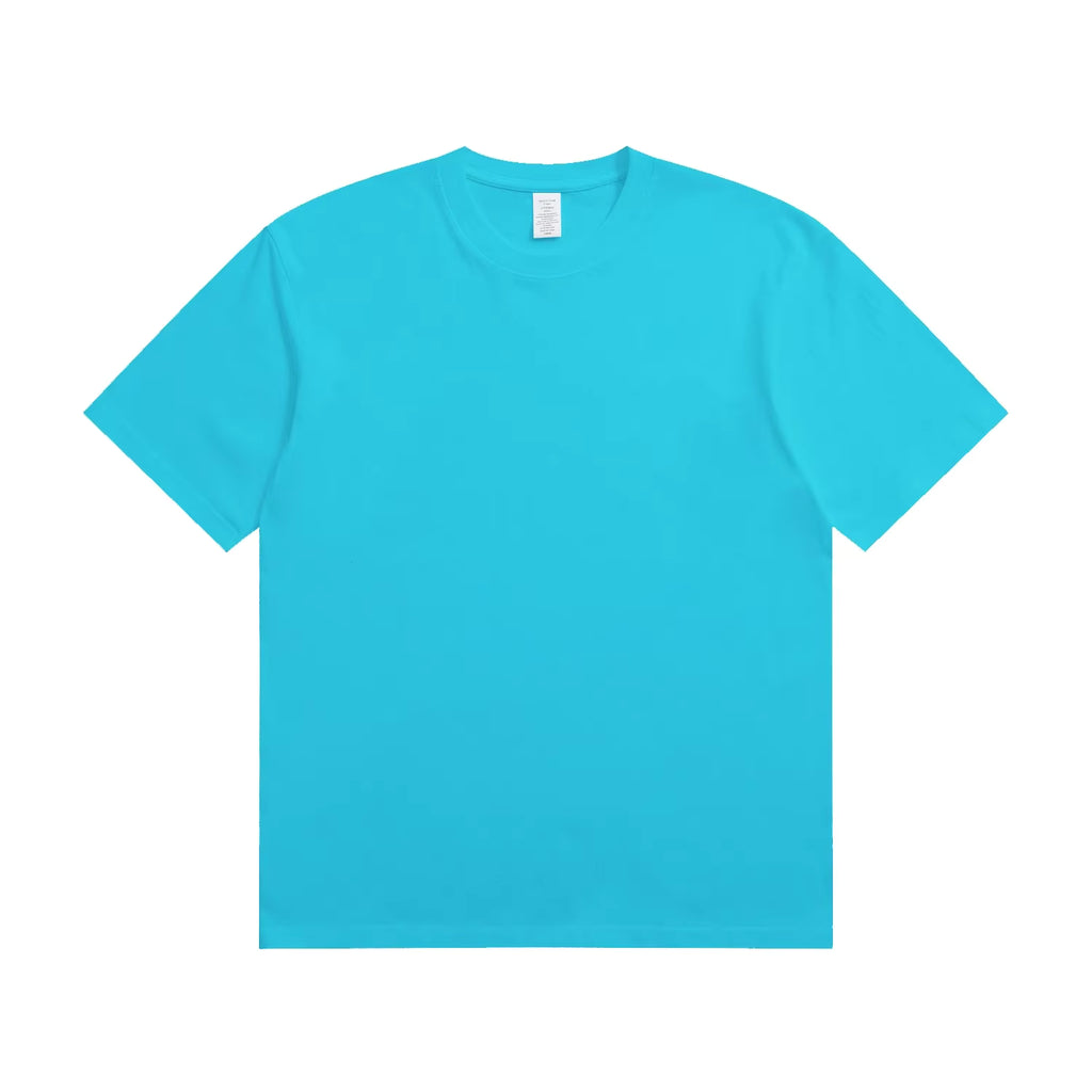 Julian's Menswear S Bright-Turquoise Men's Quality Heavyweight Cotton T-Shirt | Classic Fit O-Neck Shirt