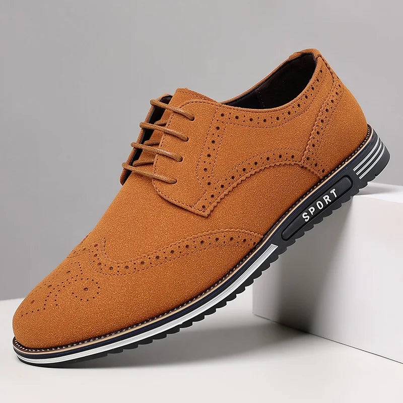 Men's Brown Casual Low-Top Shoes - Julian's Menswear