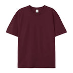 Julian's Menswear S Burgundy Men's 230GSM Heavyweight Cotton T-Shirt - Breathable and Quick-Dry