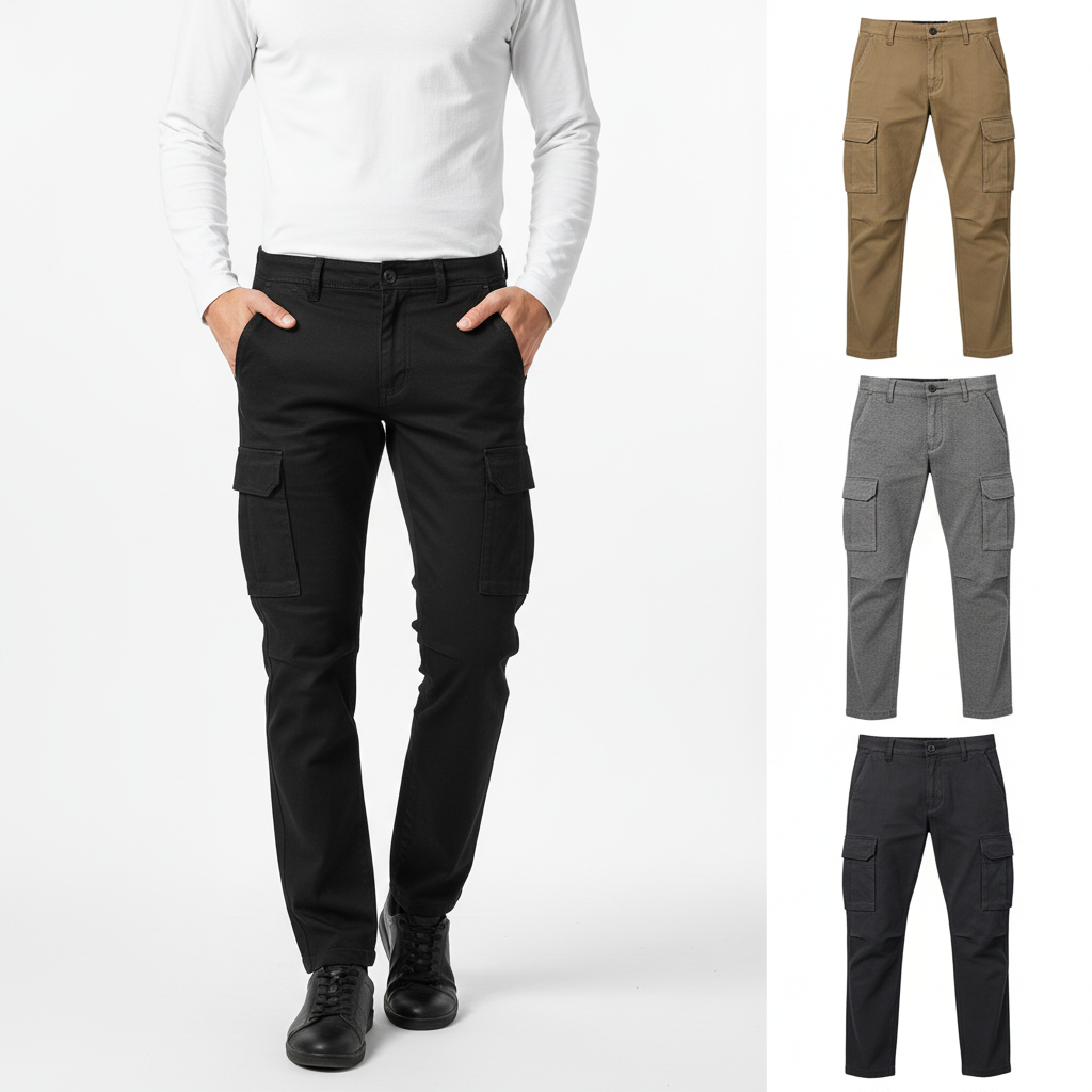 Collection of Men's Casual  Cotton Cargo Pants