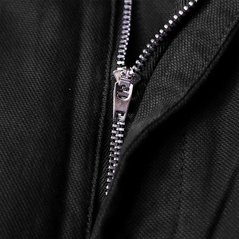 Close-up of Black Fabric for Mens Chino Casual Pants