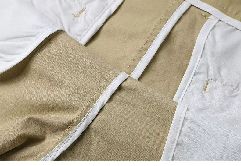 Julian's Menswear # Mint Men's Casual Stretch Bermuda Shorts - Versatile Smart-Casual Look
