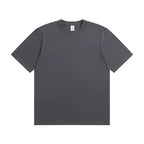 Julian's Menswear S Dark Gray Men's Quality Heavyweight Cotton T-Shirt | Classic Fit O-Neck Shirt