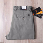 Julian's Menswear 31 Gray Men's Cotton Blend Chino Pants - Versatile and Comfortable for Effortless Style