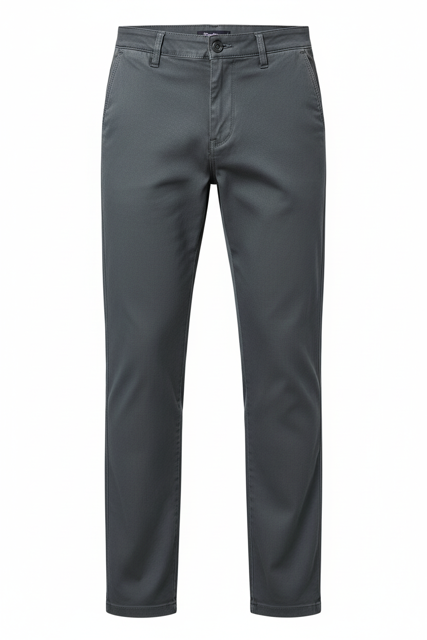 Men's Gray Classic Chino Pants - Julian's Menswear
