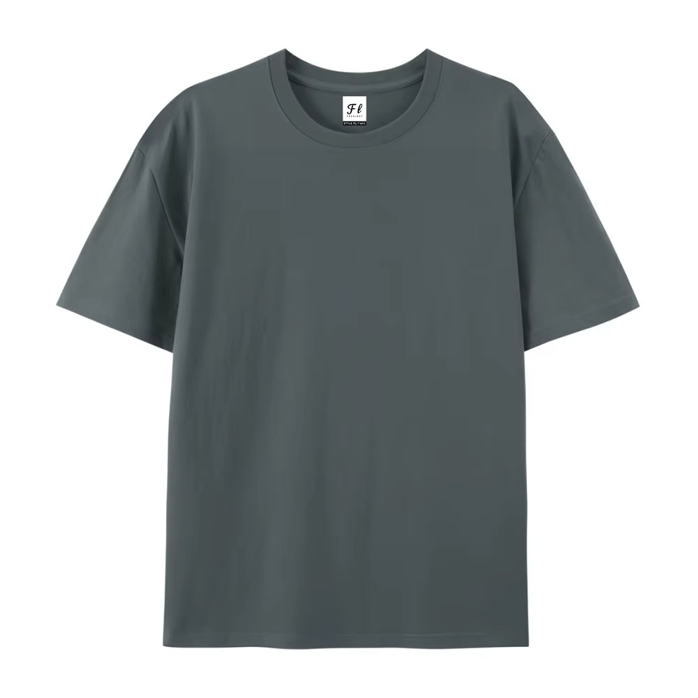 Gray Heavyweight Cotton T-Shirt