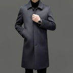 Julian's Menswear M Gray Men's Wool Blend Casual Winter Coat