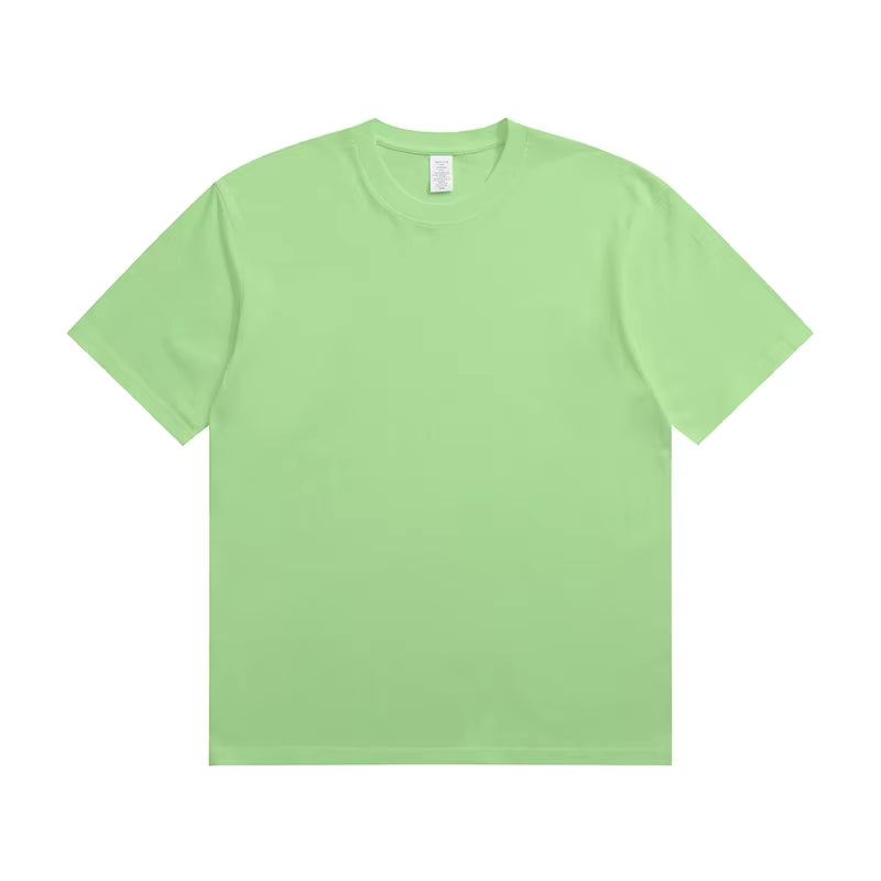 Julian's Menswear S Green Men's Quality Heavyweight Cotton T-Shirt | Classic Fit O-Neck Shirt