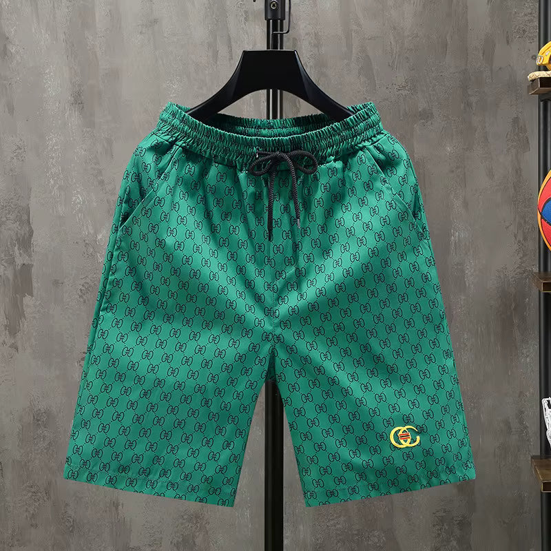 Men's  Greens Casual Beach Shorts - Julian's Menswear