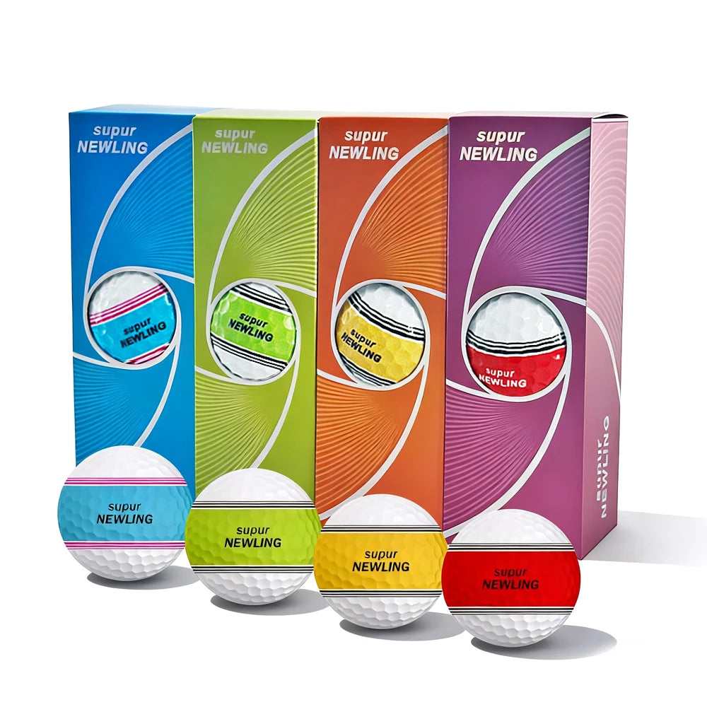 Customized Gift Box Packaging High Quality Super Long Distance 360 Degree Putting Three Line Alignment 2/3/4/5 Piece Golf Balls