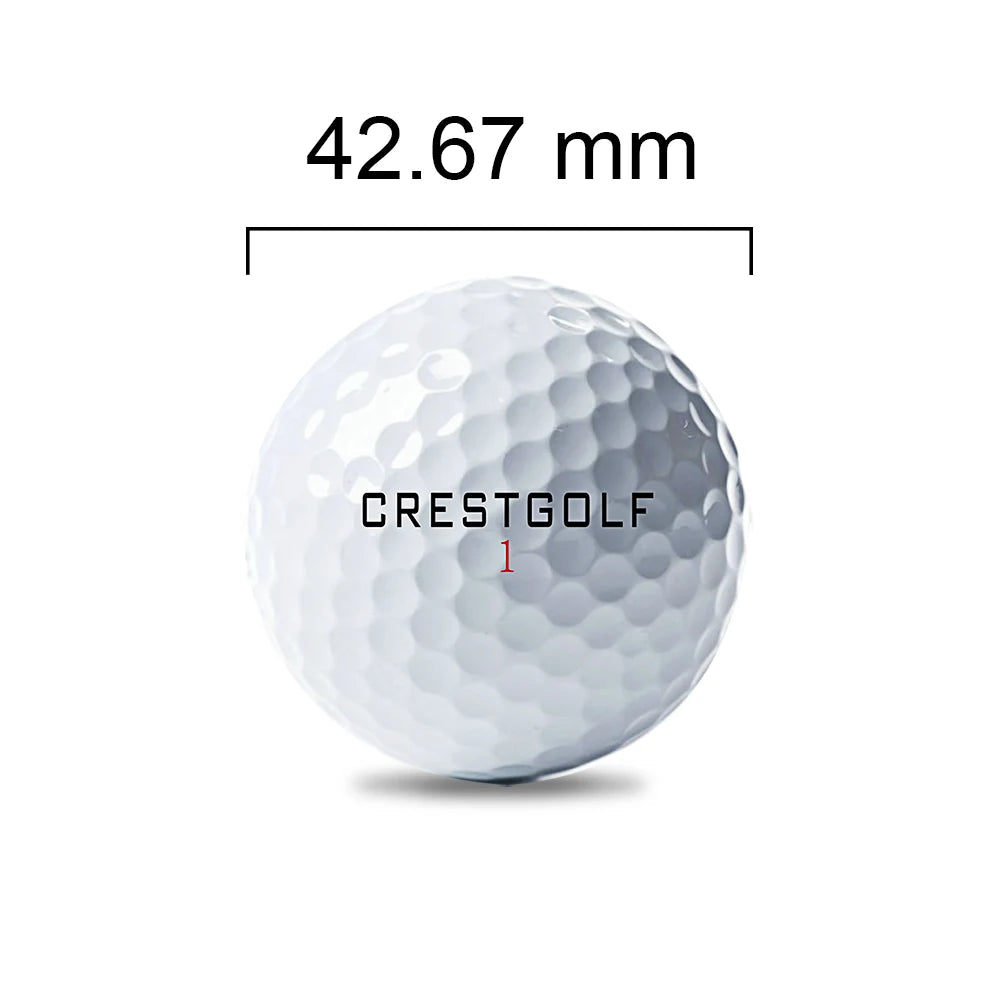 Custom Logo Three Layer Urethane Golf Balls for Tournaments Enhanced Distance Performance