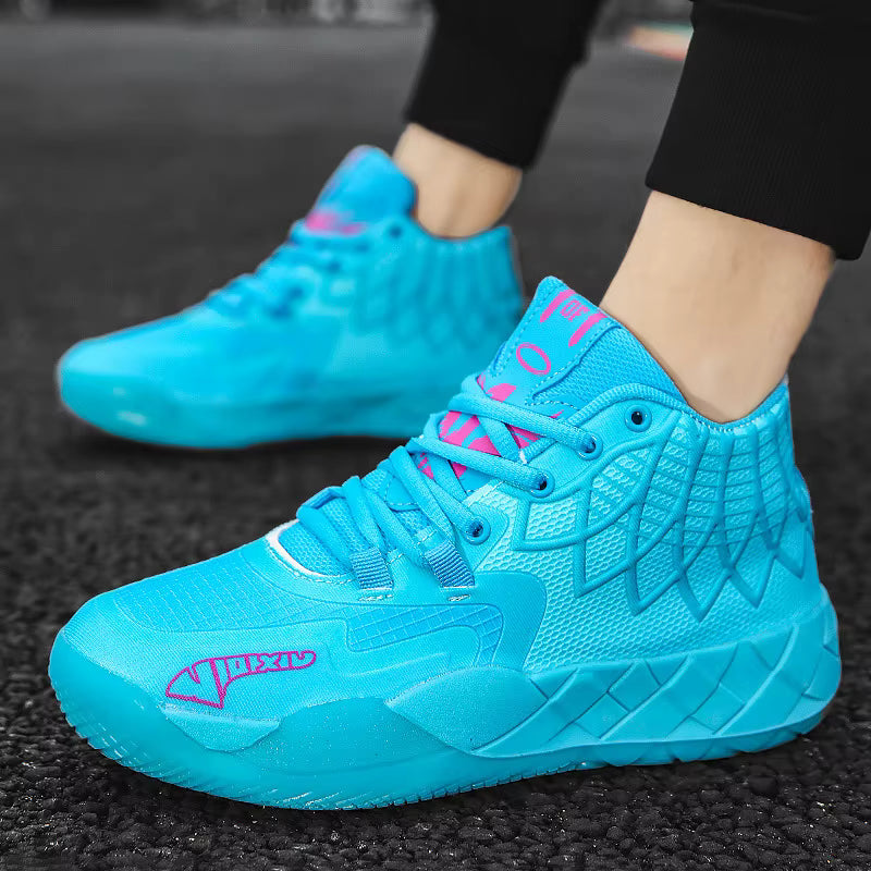Men's Basketball Shoes - Breathable Microfiber High Top