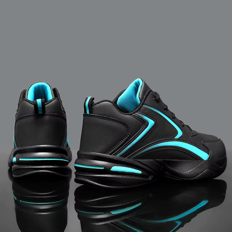 Julian's Menswear Black 39 39 Men's High-Top Running Shoes with Advanced EVA Midsole for Comfort and Durable Microfiber Upper