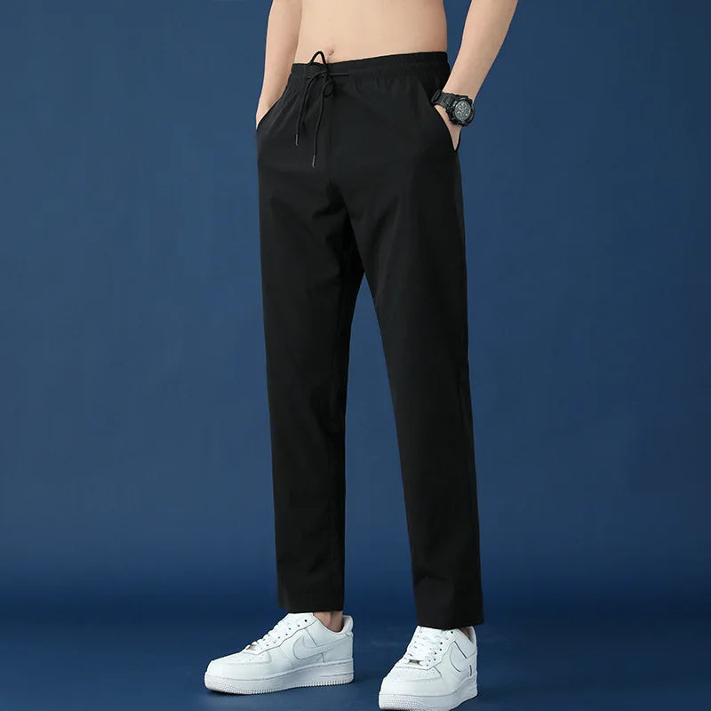 2023 Summer Outdoor Track Pants Men Quick Dry Streetwear Casual Track Pants Customized logo With Elastic Sport Track  Pant