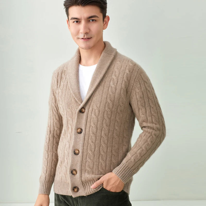 2022 New Style Autumn Winter 100 Pure Cashmere Men Sweaters Cardigans