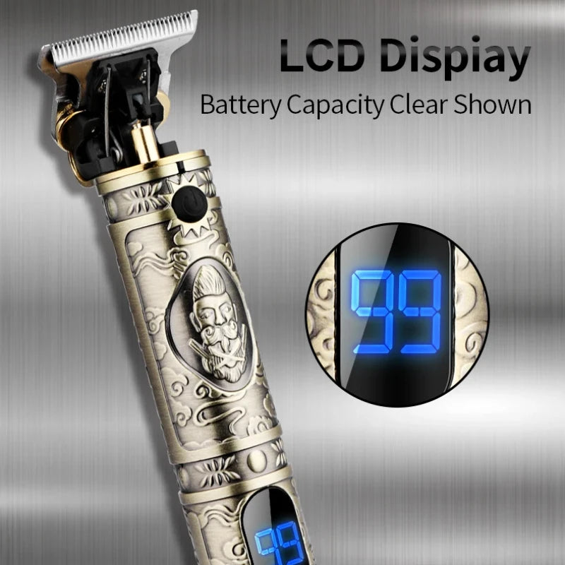 LM-300 Men Cordless Hair Clipper Barber Professional Electric Cutting Machine Beard Shaving Hair Trimmer Styling Kit