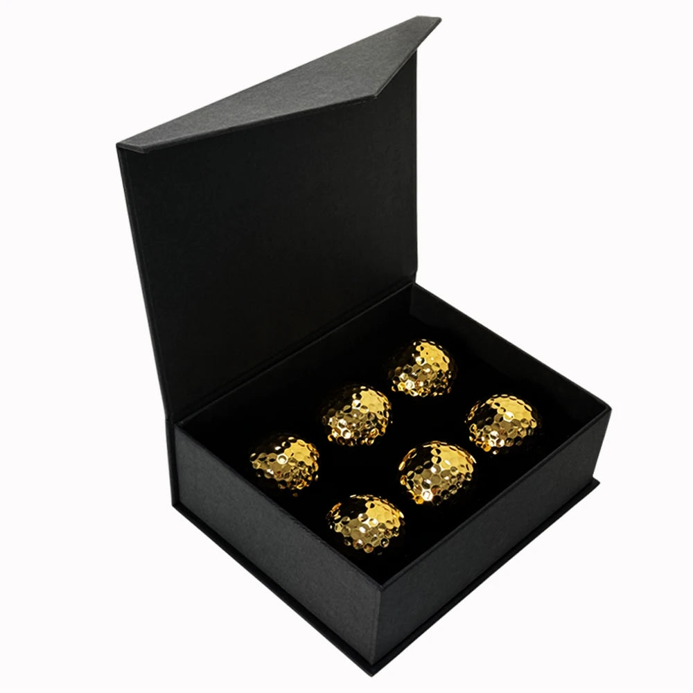 Custom Sarin Synthetic Rubber Durable Gold-plated Golf Ball Gift Wholesale Two Layer Golf Balls